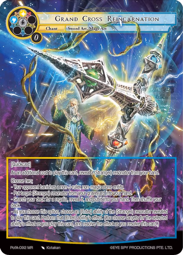 Grand Cross Reincarnation - Marvel Rare (PofA-092)