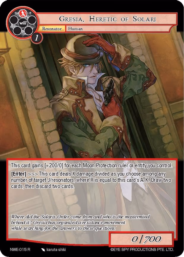 Gresia, Heretic of Solari - Rare (NWE-015 R)