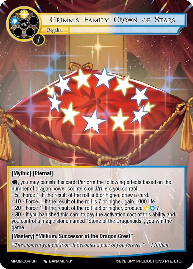 Grimm's Family Crown of Stars - Super Rare (MP02-064 SR)