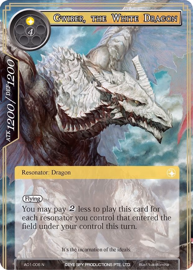 Gwiber, the White Dragon