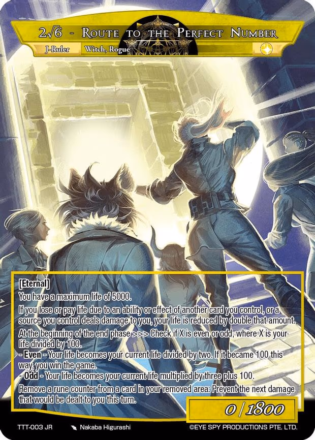 Helen, Witch of the Ruins // 2/6 - Route to the Perfect Number - Ruler Rare (TTT-003 JR)