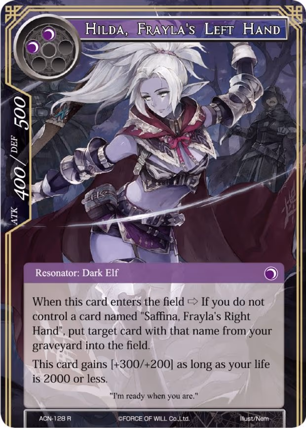 Hilda, Frayla's Left Hand - Rare (ACN-128)