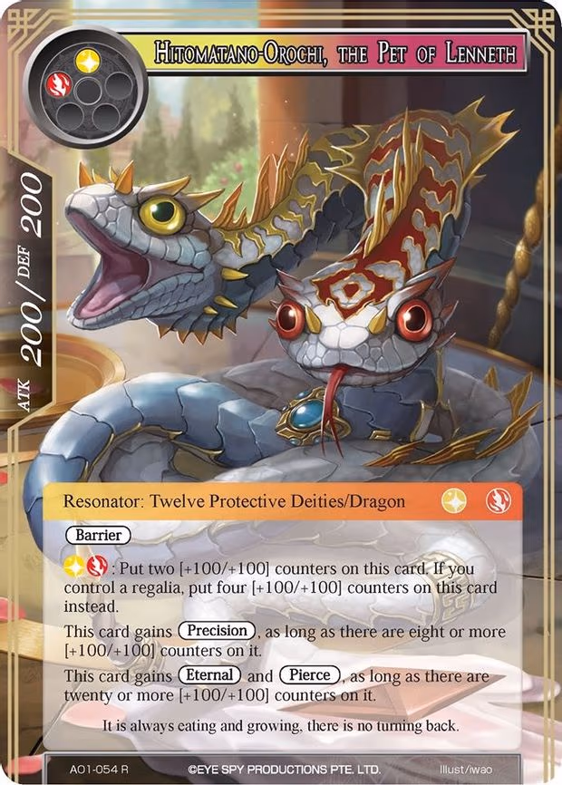 Hitomatano-Orochi, the Pet of Lenneth - Rare (AO1-054)