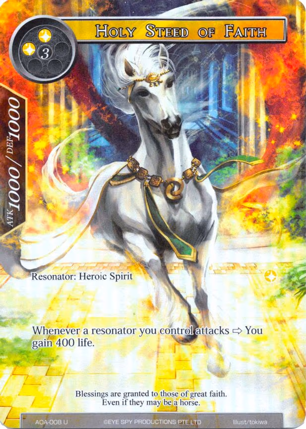 Holy Steed of Faith - Uncommon (AOA-008)