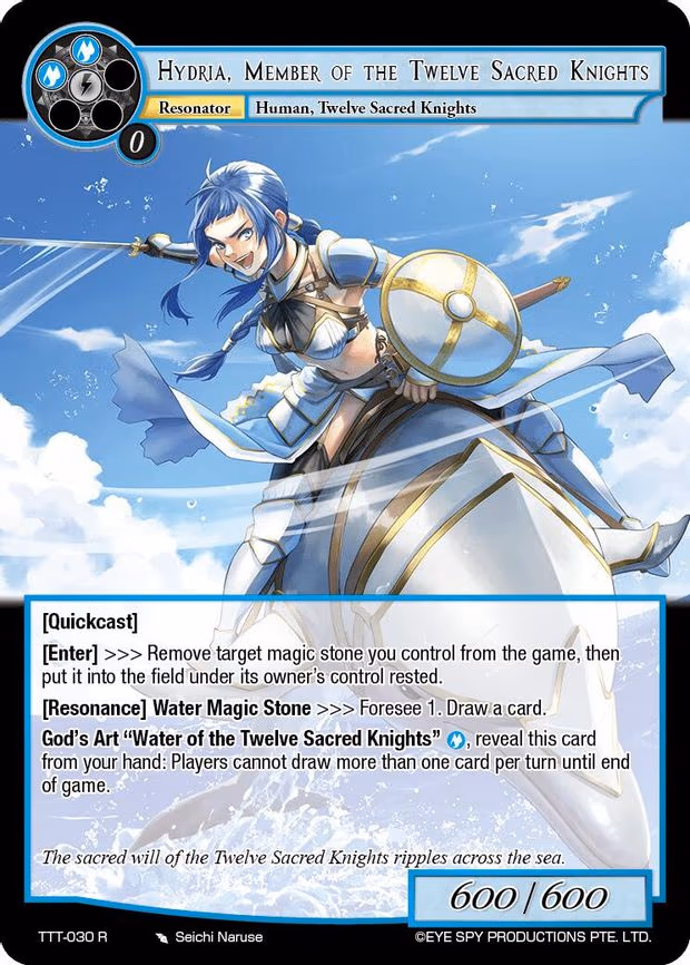 Hydria, Member of the Twelve Sacred Knights - Rare (TTT-030 R)