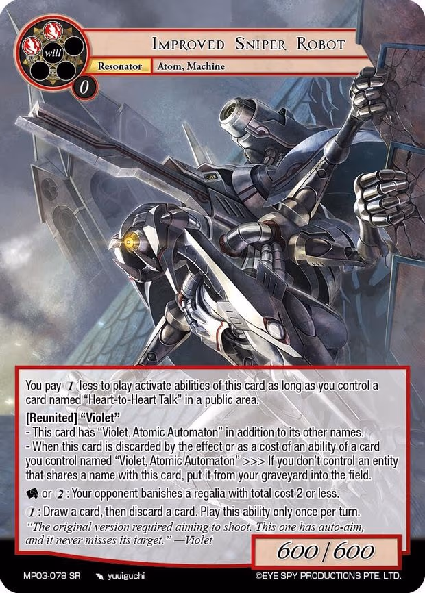 Improved Sniper Robot