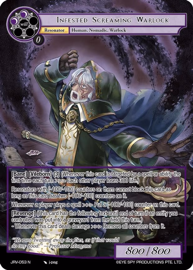 Infested Screaming Warlock - Normal (JRV-053 N)