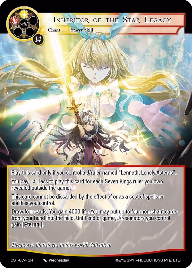 Inheritor of the Star Legacy - Super Rare (CST-074 SR)