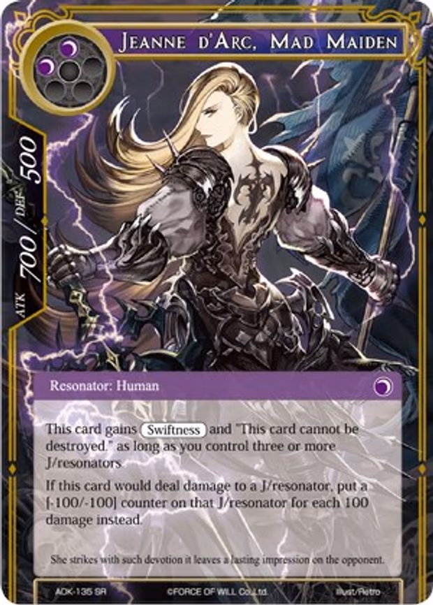 Jeanne d'Arc, Mad Maiden - Super Rare (ADK-135)