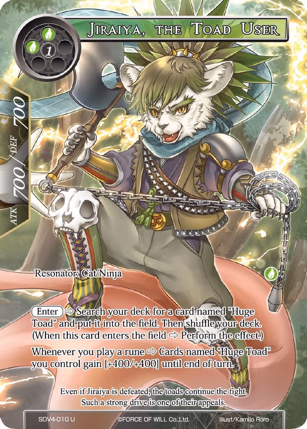 Jiraiya, the Toad User - Uncommon (SDV4-010)