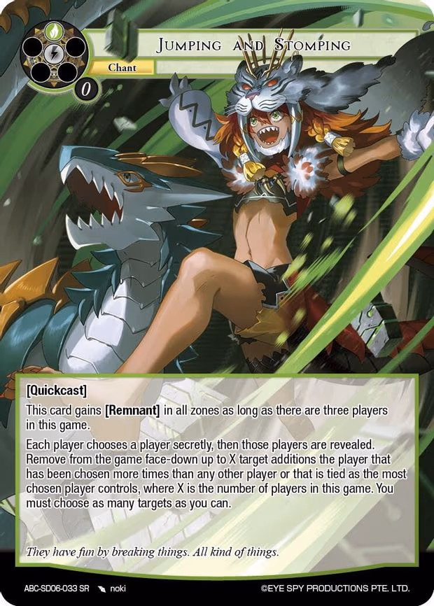 Jumping And Stomping - Super Rare (ABC-SD06-033 SR)