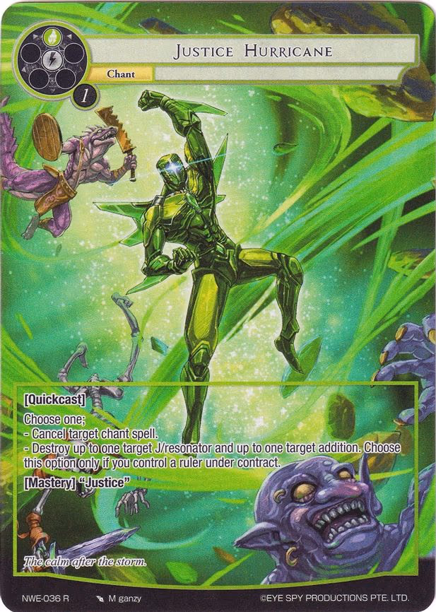 Justice Hurricane - Rare (NWE-036 R)