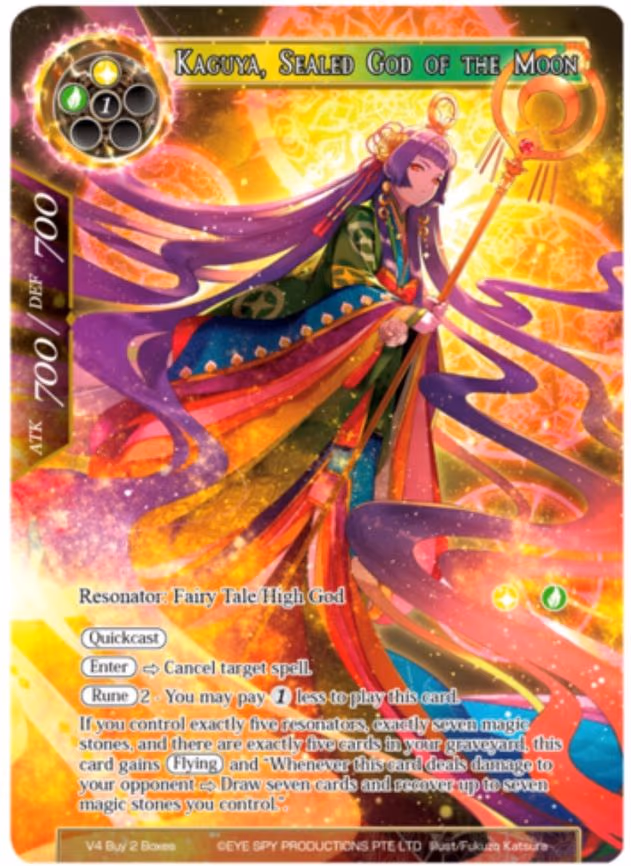 Kaguya, Sealed God of the Moon (Buy a Box) - Promo (V4 Buy 2 Boxes)