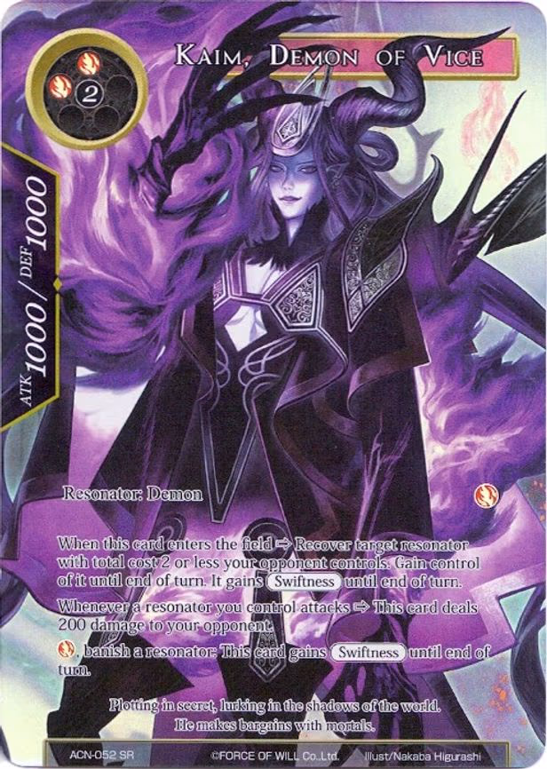 Kaim, Demon of Vice - Super Rare (ACN-052)