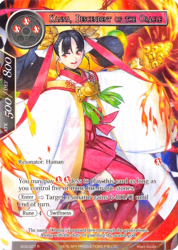 Kanna, Descendent of the Oracle - Rare (AOA-027)