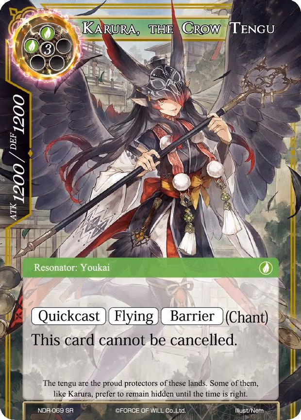 Karura, the Crow Tengu - Super Rare (NDR-069)