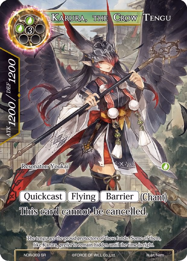 Karura, the Crow Tengu - Super Rare (NDR-069)