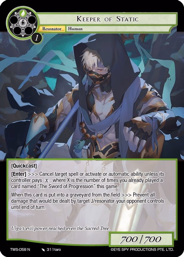 Keeper of Static - Normal (TWS-058 N)