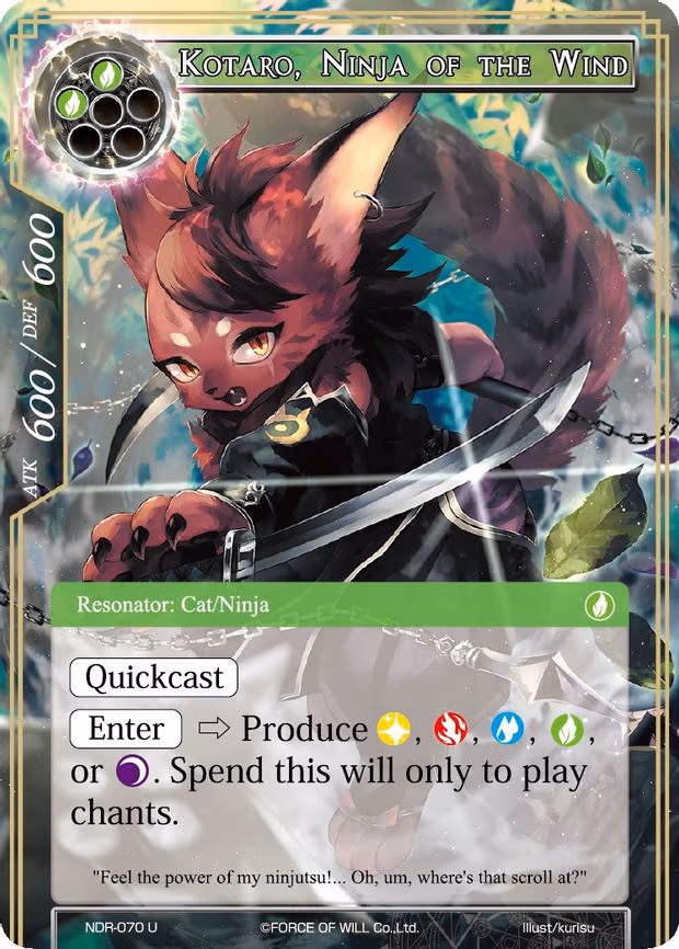 Kotaro, Ninja of the Wind - Uncommon (NDR-070)