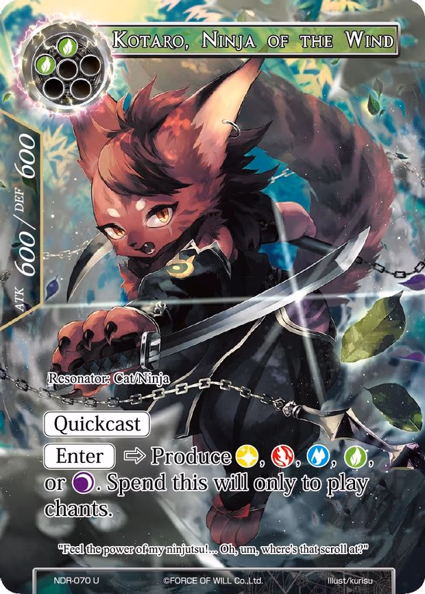 Kotaro, Ninja of the Wind - Uncommon (NDR-070)