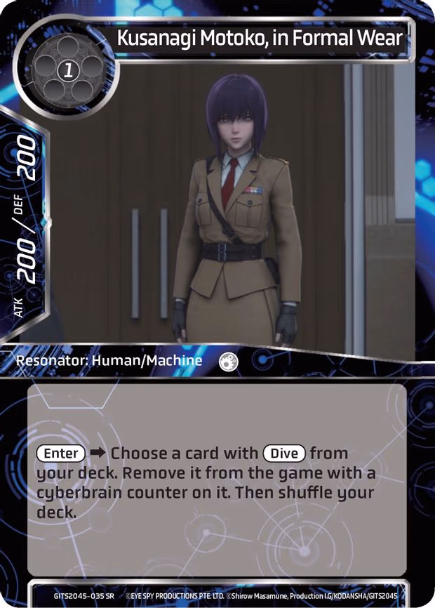 Kusanagi Motoko, in Formal Wear - Super Rare (GITS2045-035)