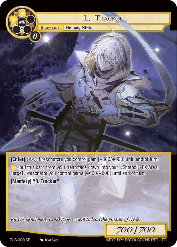 L, Tracker - Super Rare (TUS-003 SR)