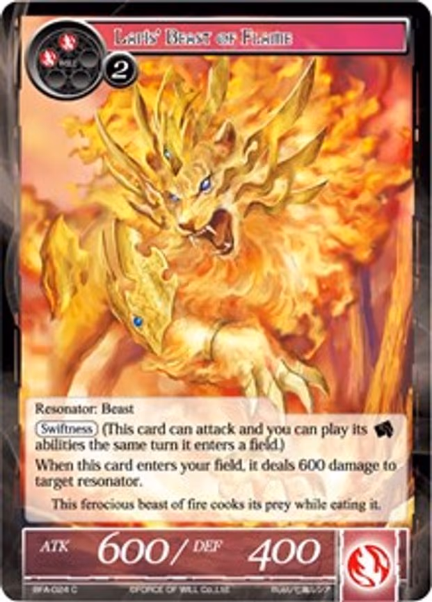Lapis' Beast of Flame - Common (BFA-024)
