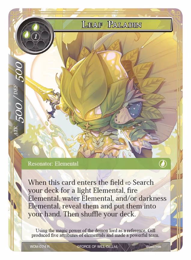 Leaf Paladin - Rare (WOM-074)