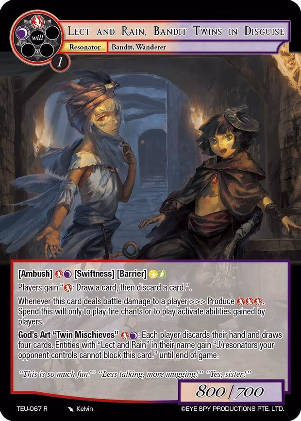 Lect And Rain, Bandit Twins In Disguise - Rare (TEU-067 R)