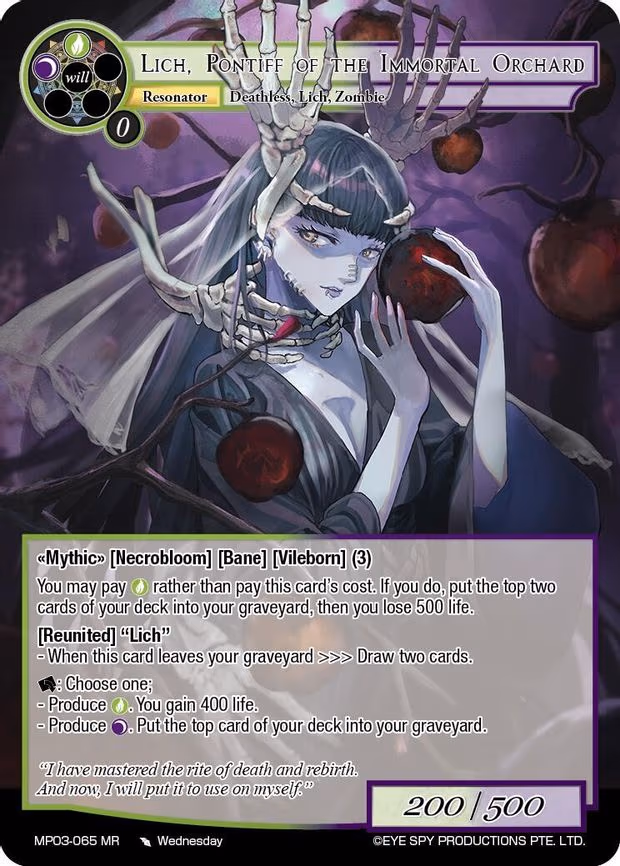 Lich, Pontiff of the Immortal Orchard