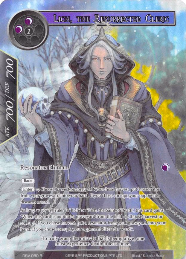 Lich, the Resurrected Cleric - Rare (DBV-080)