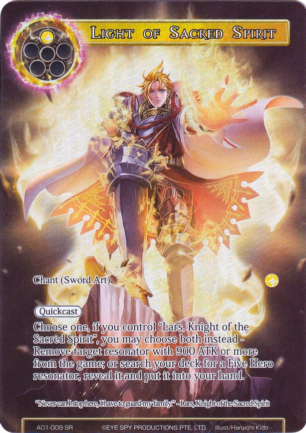 Light of Sacred Spirit - Super Rare (AO1-009)