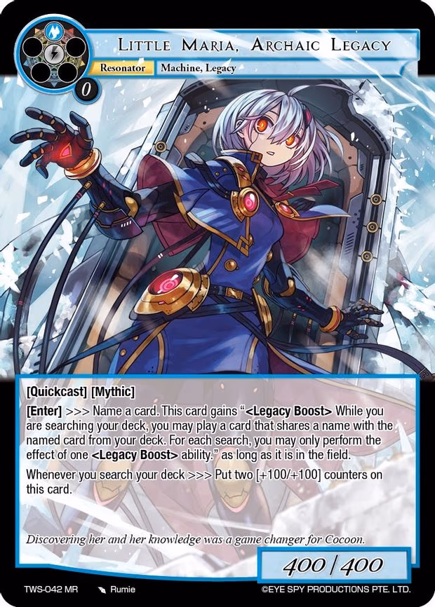 Little Maria, Archaic Legacy