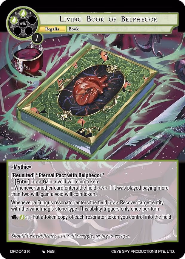 Living Book of Belphegor - Rare (DRC-043 R)
