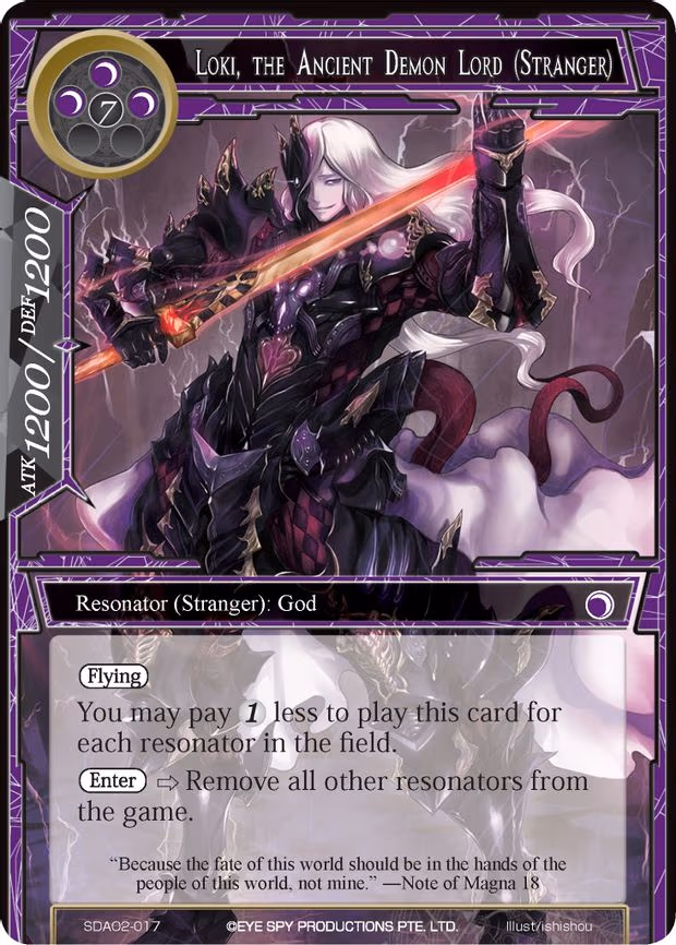 Loki, the Ancient Demon Lord (Stranger) - Starter Exclusive (SDAO2-017)