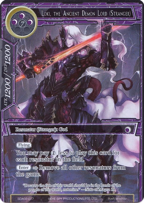 Loki, the Ancient Demon Lord (Stranger) - Starter Exclusive (SDAO2-017)