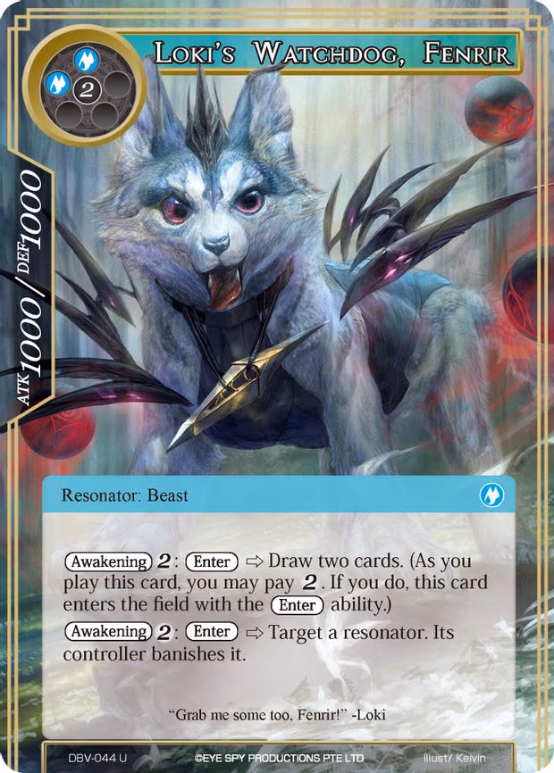Loki's Watchdog, Fenrir - Uncommon (DBV-044)