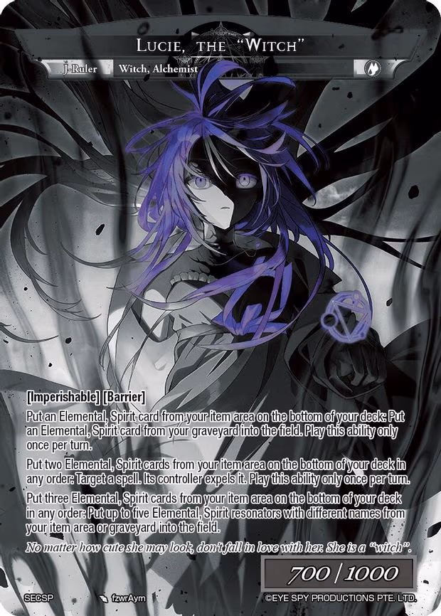 Lucie, Synthetic Alchemist // Lucie, the "Witch"