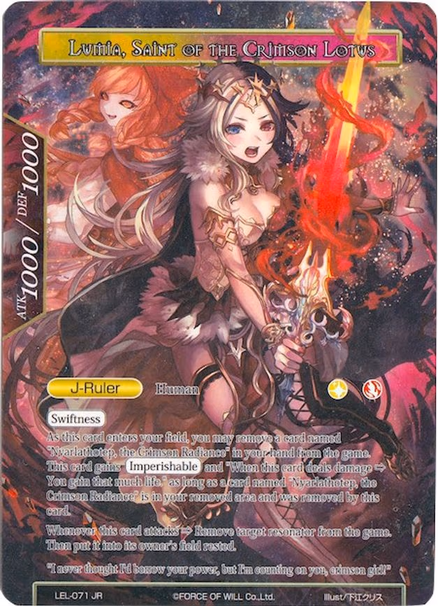 Lumia, the Fated Rebirth // Lumia, Saint of the Crimson Lotus