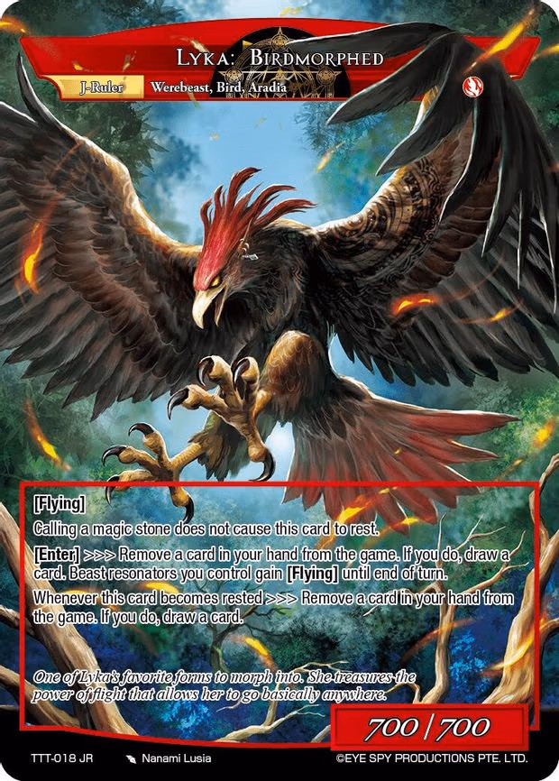 Lyka: Birdmorphed - Ruler Rare (TTT-018 JR)