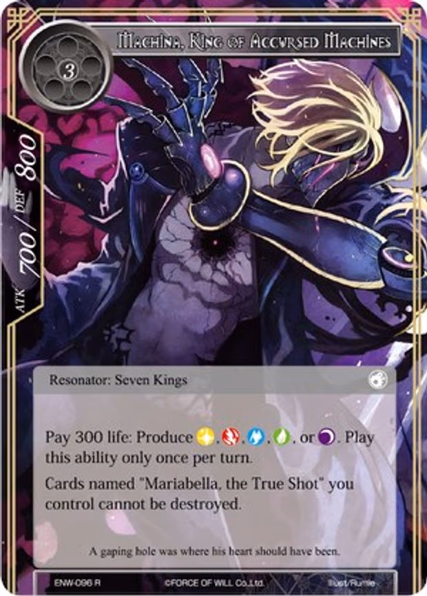 Machina, King of Accursed Machines - Rare (ENW-096)