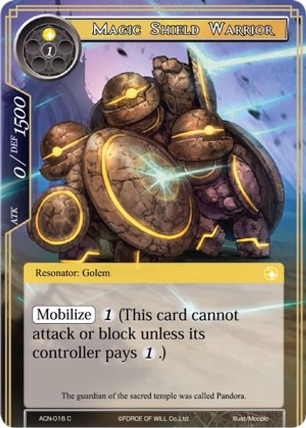 Magic Shield Warrior - Common (ACN-016)