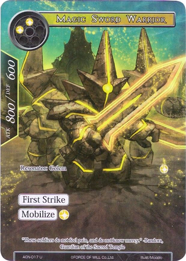 Magic Sword Warrior - Uncommon (ACN-017)