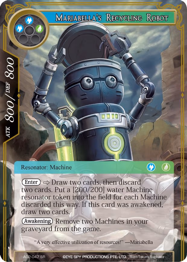 Mariabella's Recycling Robot - Super Rare (AO2-047)