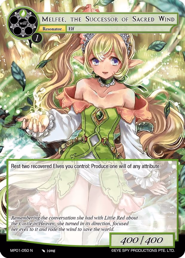 Melfee, the Successor of Sacred Wind - Normal (MP01-050 N)