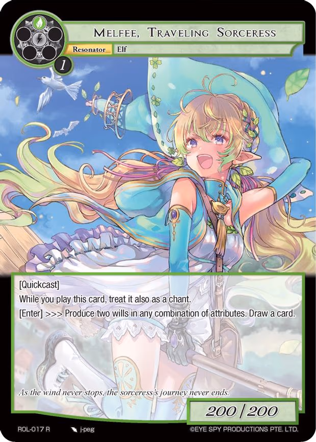Melfee, Traveling Sorceress - Rare (ROL-017)