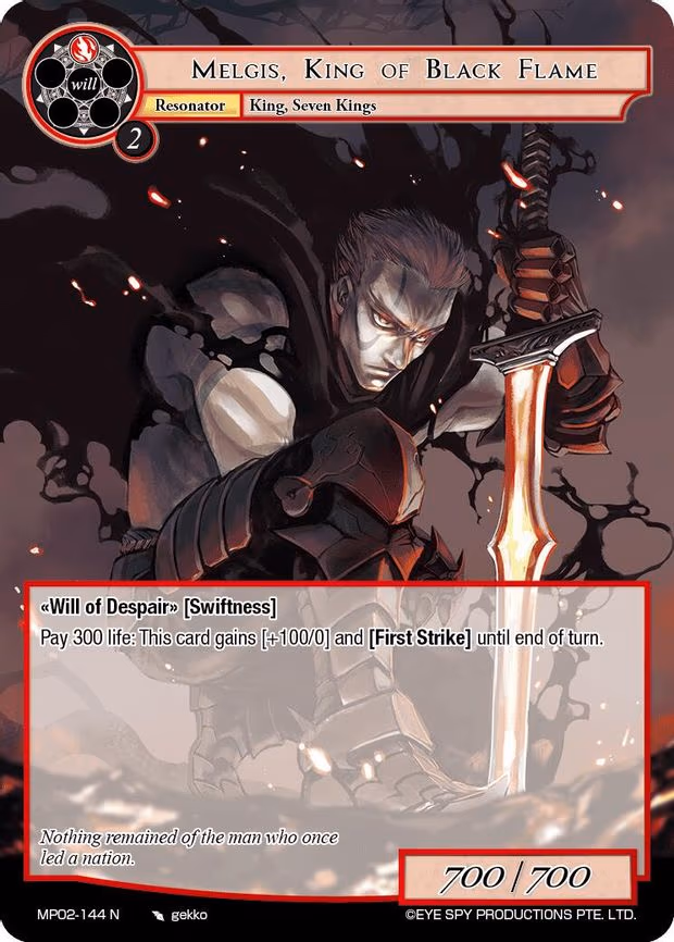 Melgis, King of Black Flame - Normal (MP02-144 N)