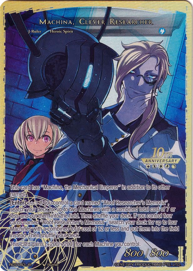 Memoria of the Seven Lands // Machina, Clever Researcher - Ruler Rare (RCS-043 JR)