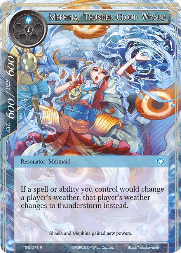 Mephina, Thunder Cloud Wizard - Rare (TSW-071)