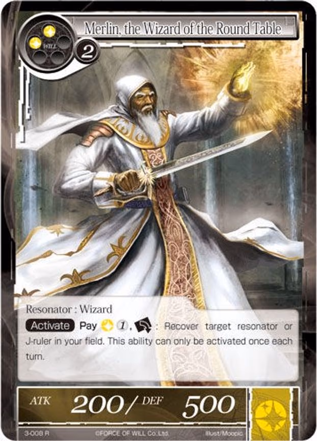 Merlin the Wizard of the Round Table - Rare (3-008)